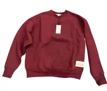 NWT WeWoreWhat Deep Red Crewneck Sweatshirt