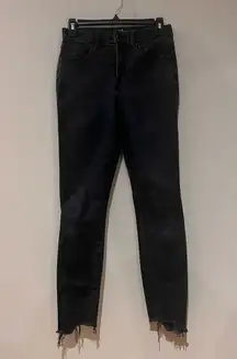 Good American Black Skinny Jeans Size 6