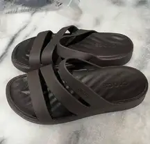 Crocs Getaway Strappy Sandals Espresso Brown Women’s Size 6 209587-6UR New