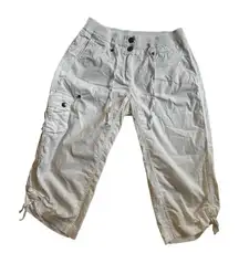 Bay Studio white capri Jogger size 8