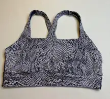 All In Motion Womens Sports Bra Purple Criss  Cross Back Padded Med Support Sz M