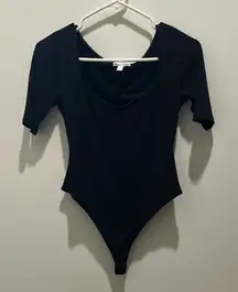 Leith Black Short Sleeve Bodysuit