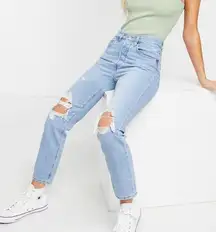 Levi’s 501 Lightwash Distressed Button Fly Jeans