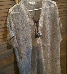 Cute bathing suit cover up in snake print