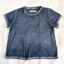 Abercrombie & Fitch Navy Acid Wash Tshirt