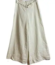 Tracy Reese Wide Leg Linen Pants Size 4