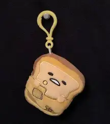Gudetama dangler plush bag clip egg breakfast toast theme
