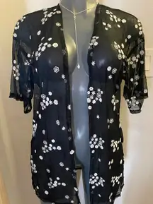 Glance Sheer Longsleeve Shawl