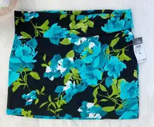 Floral Mini Bodycon Skirt