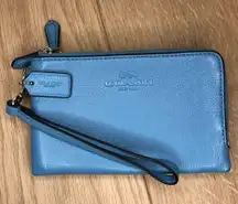 Coach Pastel Blue Wrist Wallet