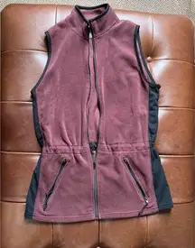 The North Face  Maroon Cinched Fleece Vest