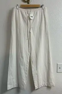 ISALIS Joyce Pants in White Size Medium