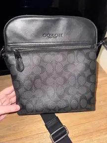 Coach Houston Leather Flight Bag Signature