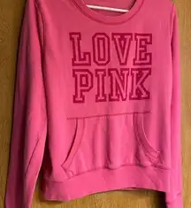 Pink Victoria Secret Crewneck Sweatshirt size large