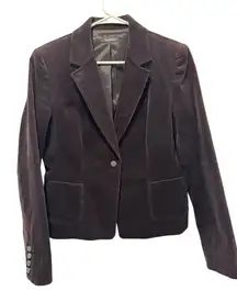 Tahari Dark Brown razor, thin, corduroy Blazer sz 14