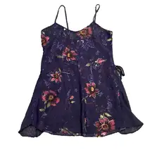 Secret Treasures Coquette Lace Satin Slip M Flare Babydoll Lingerie Nightie Y2K