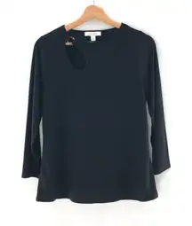 Nine West Ring Key‎ Hole Top Black Small