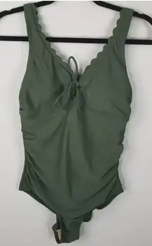 Merona Green‎ One Piece Swimsuit Size Small