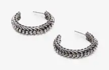 ✨HP✨Rhinestone Chain Open Hoop Earrings✨