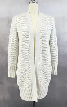Abercrombie Fitch Womens Open Front Cardigan M Chunky‎ Longline Cozy Layering