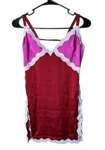 Free People On The Rise Mini Slip Fuschia Size Small NWOT