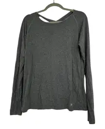Under Armour gray athletic long sleeve tee shirt loose fit women’s XL