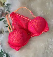 Vs Pink Racer back Push-up Bra