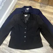 Nordstrom Blazer Jacket 2PC bundle Black and Navy EUC 8