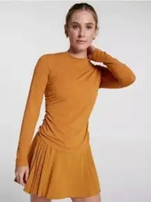 Calia Women's Tissue Texture Long Sleeve in Golden Warmth size M NWT