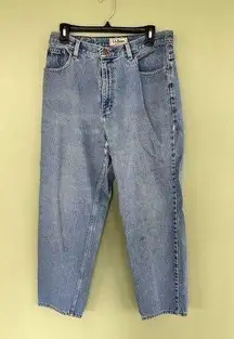 Vtg 90’s L.L Bean Jeans Relaxed Fit Women Sz 14 Tall Grunge Distressed Baggy​​​