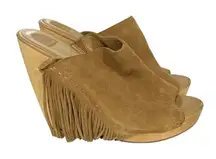 Dolce Vita Tan Suede Fridge Wedge‎ Clog Sandals Size 9