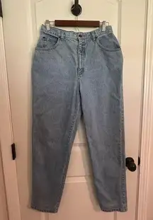 vintage light wash high waist mom jeans sz 12 great condition!