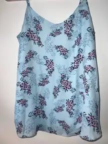 Blue Floral Blouse