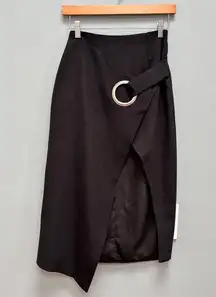 C/MEO Collective Asymmetrical On The Line Skirt In Black XXS