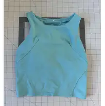 LULULEMON Tidal Teal Wunder Train Racerback Tank Top Shelf Bra Active Gym