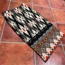 Maeve Anthropologie Iguazu Ikat Print Aztec Tribal Pencil Skirt