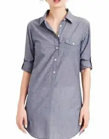 J.Crew  Factory Chambray Tunic Popover, Size XSmall