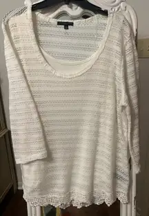 🫦🫦🫦3 for 12$🫦🫦🫦Lace Two-Fer Top