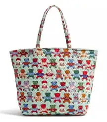 Vera Bradley Essential Grand Tote Bag Toasty Teddies NWT