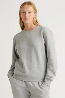 Quince heavy weight fleece boyfriend pullover