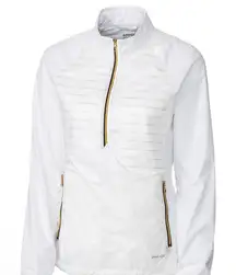 Annika by Cutter‎ & Buck Windbreaker/ Rain Delay Gold 3/4 Zip Size M