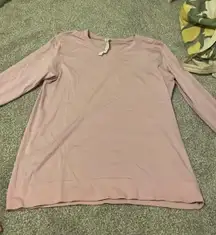 Lululemon baby pink long sleeve swiftly