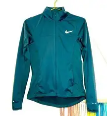 Nike  jacket Shield Teal Turquoise Blue Dri fit zip up