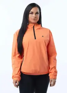 Women’s EXP Tech Windbreaker- Electric Peach , Size Small