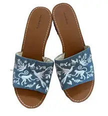 Soludos x Anthropologie mules embroidery monkey 9.5