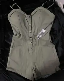 Army Green Romper 