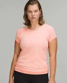 Lululemon Swiftly Tech 2.0 Short Sleeve Shirt Womens Size 16 Dew Pink NWT