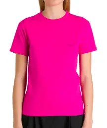 Balenciaga Woman's Fuchsia Logo T-shirt Size M