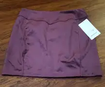 Lululemon Maroon Scuba HR Velvet Edgy Princesscore Athleisure Skirt Size Large