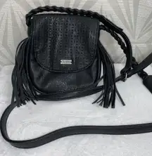 Black Faux Leather Small Crossbody